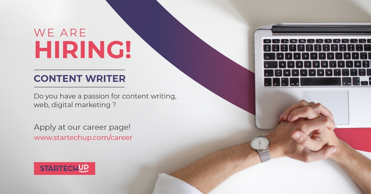 Startechup offre un poste de rédacteur de contenu