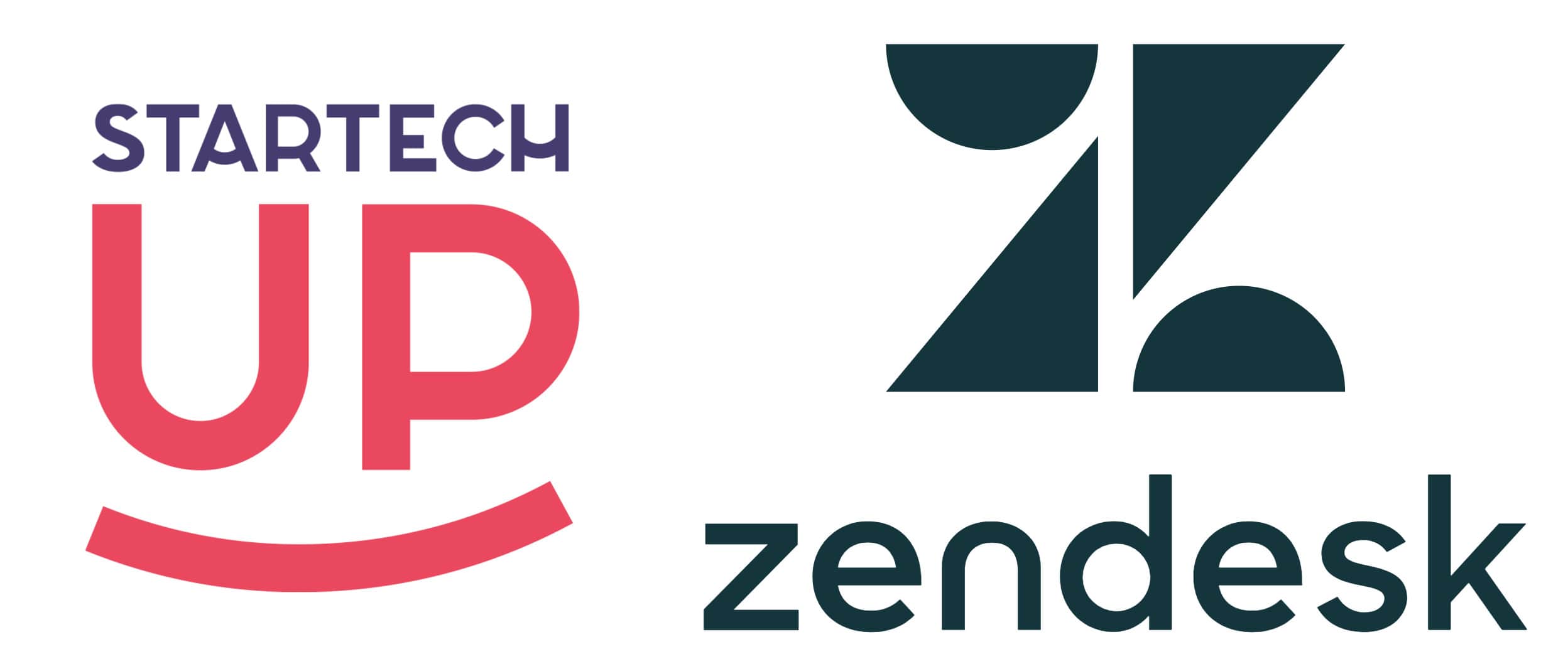 Logos principaux de Startechup et de Zendesk.